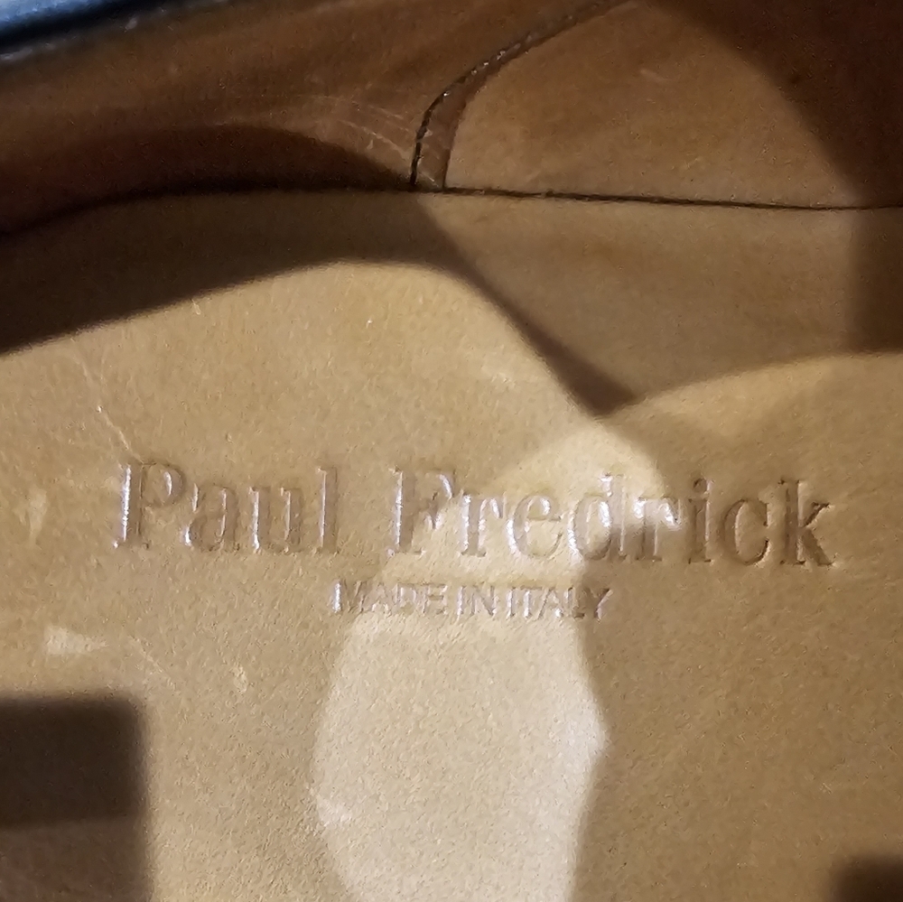 Paul Fredrick Black Crocodile Pattern Oxfords - Picture 9 of 9